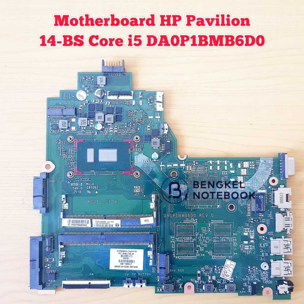 Motherboard HP Pavilion 14-BS 14-BW HP 240 G6 HP 245 G6 Intel Core i5 Gen7th DA0P1BMB6D0