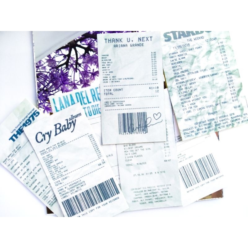 

21pcs Sticker Playlist Aesthetic / Sticker Music / Sticker Struck Musik / Sticker