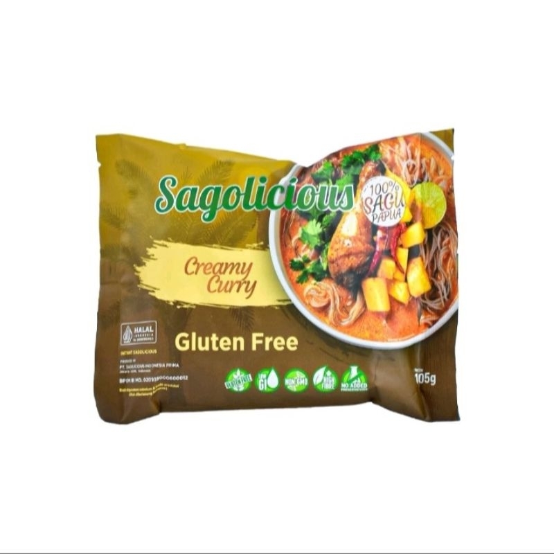 

Mie instan sehat gluten Free Sagolicious Creamy Curry