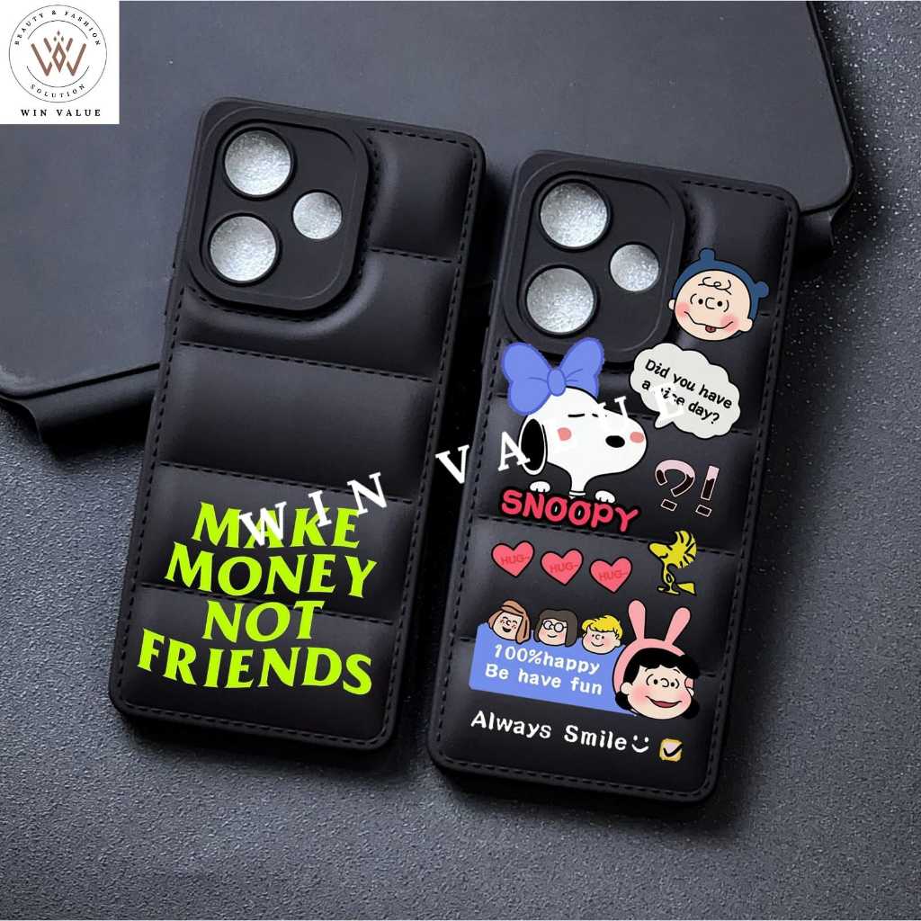 Infinix Smart 6 Infinix Smart 6 Plus Infinix Smart 7 Case Bantal CB01 Macaron Black Motif Gambar Pil