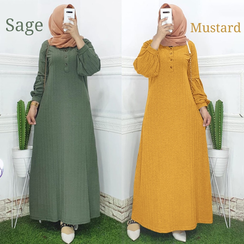 PROMO DASTER GAMIS KNIT HORNET  PREMIUM LD 120 LENGAN PANJANG BUSUI FRIENDLY // RIZKIA DRESS JUMBO /