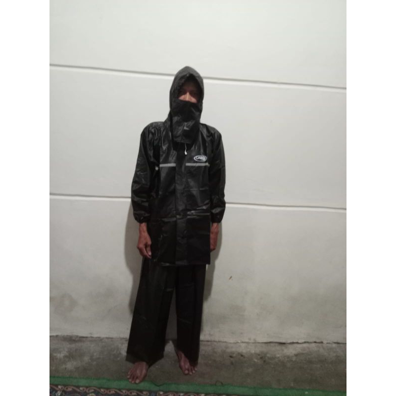 GARQO - Jas Hujan Masker / Mantol Masker Model Setelan Jas & Celana Anti Rembes Ukuran Jumbo [Bisa C