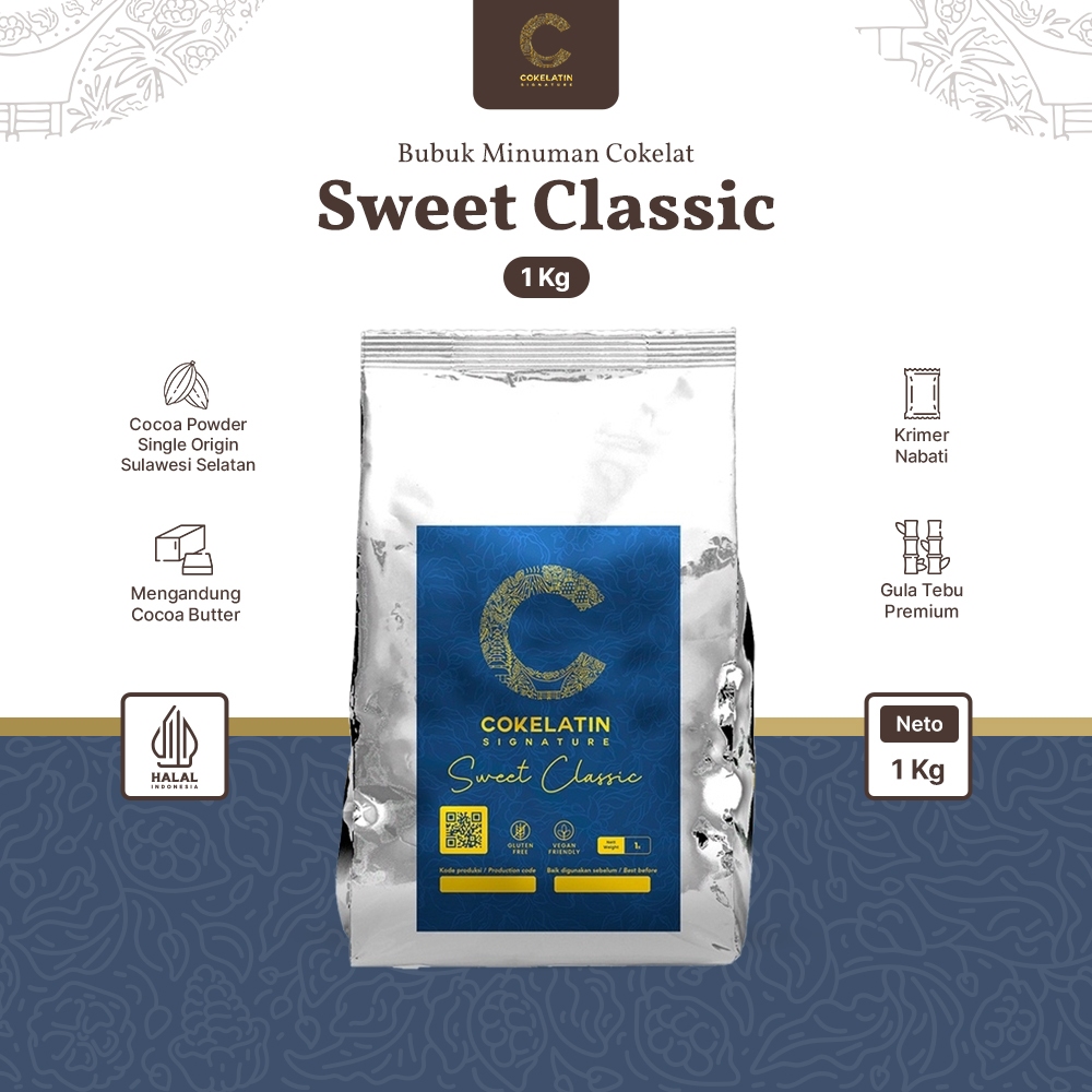 

Cokelatin Signature - Minuman Seduh Coklat Bubuk - Sweet Classic - Isi 1kg
