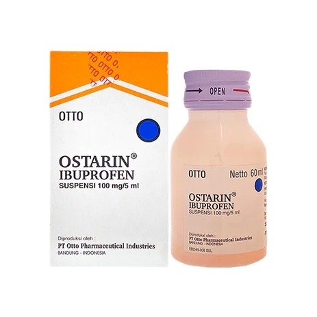 OSTARIN SIRUP 60 ML IBUPROFEN NYERI RADANG TENGGOROKAN DAN DEMAM ANAK