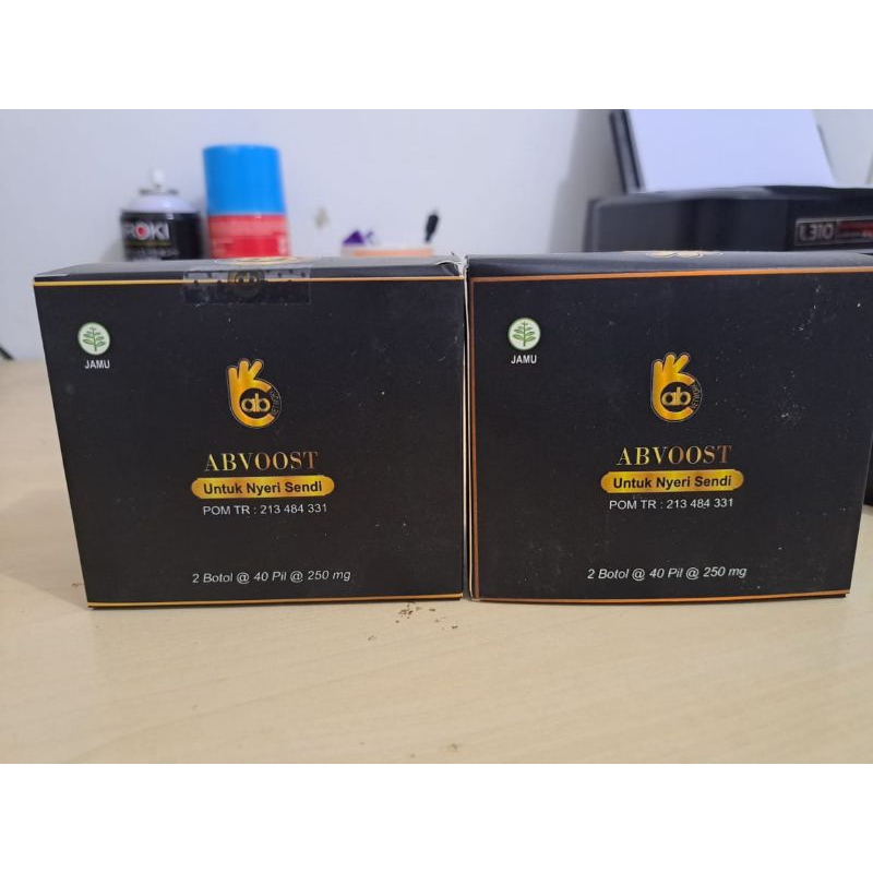 ABVOOST Pil Hitam untuk nyeri sendi isi 40 pil original