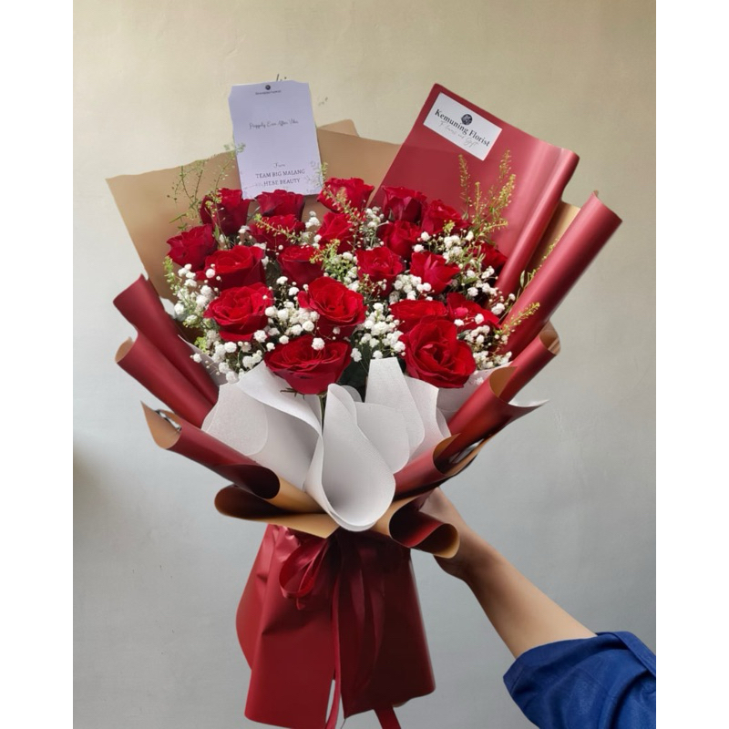 (kode 38) Hand buket malang/bunga tangan malang/ fresh flower/ bunga segar malang