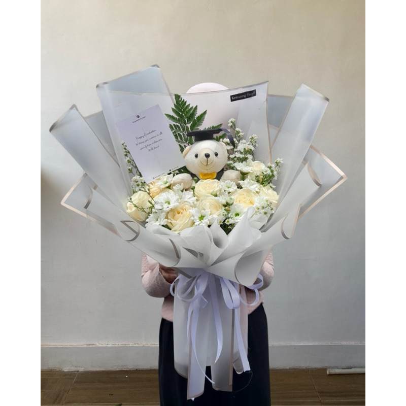 (kode 40) Hand buket malang/bunga tangan malang/fresh flower/bunga segar malang