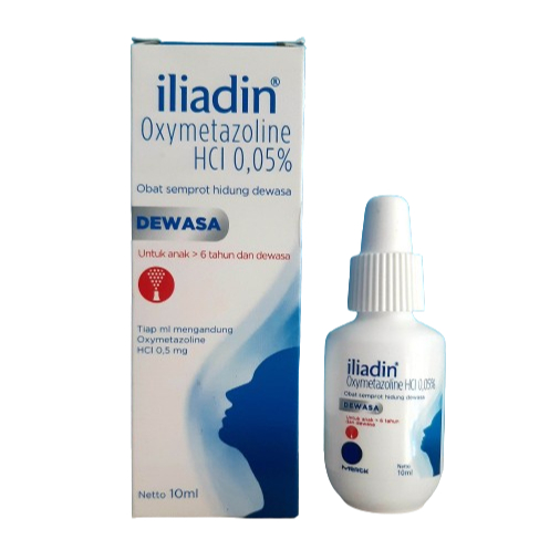 Iliadin Dewasa 0.05% Nasal Spray 10ml Merck - Obat Tetes Hidung / Pereda Hidung Tersumbat