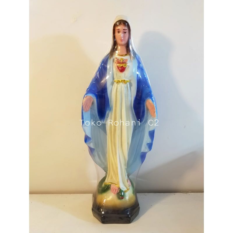 Patung Maria Tangan Terbuka Hati Kudus MTT HK 30cm RF (6050) - Patung Maria - Patung Yesus - Patung 