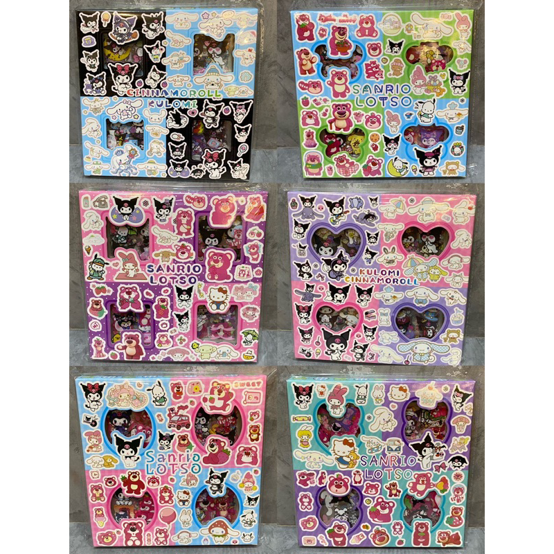 

Stiker Sanrio / Lotso / Stiker lotso sanrio / stiker kuromi cinnamorol box isi 100 lembar