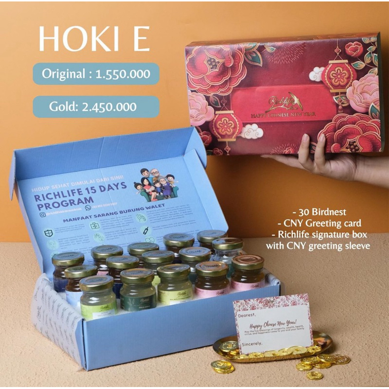 

HOKI E HAMPERS CNY 2024 BIRDNEST SARANG BURUNG WALET SOUVENIR IMLEK