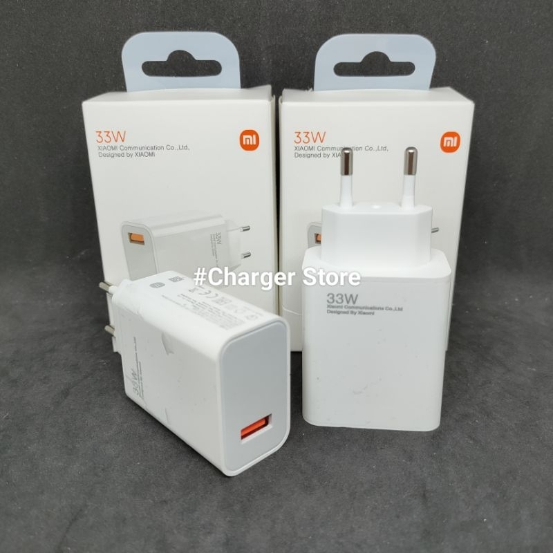 Adaptor Batok Charger Xiaomi 33W 9V 3A Fast Charging Mi Turbo Charger Batok Casan