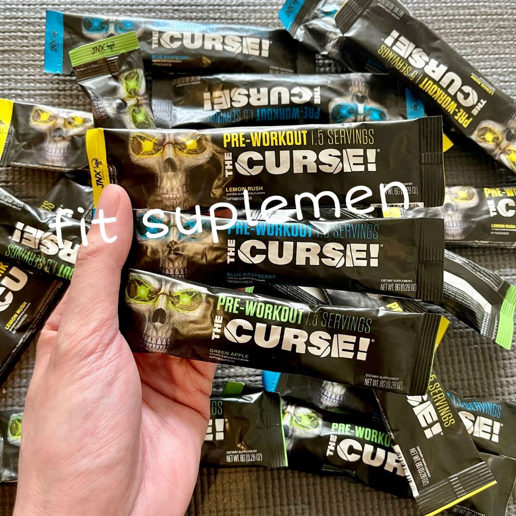 THE CURSE SASHET SASET AN ECER SATUAN THECURSE PRE WORKOUT sachet jnx cursed sachet travel size pack