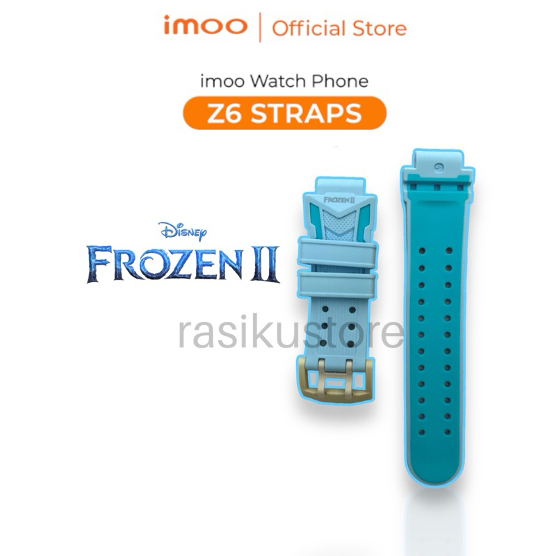 TALI STRAPS JAM IMOO Z6 WATCHPHONE FROZEN II ORIGINAL BIRU KALEP SABUK JAM IMOO ORI