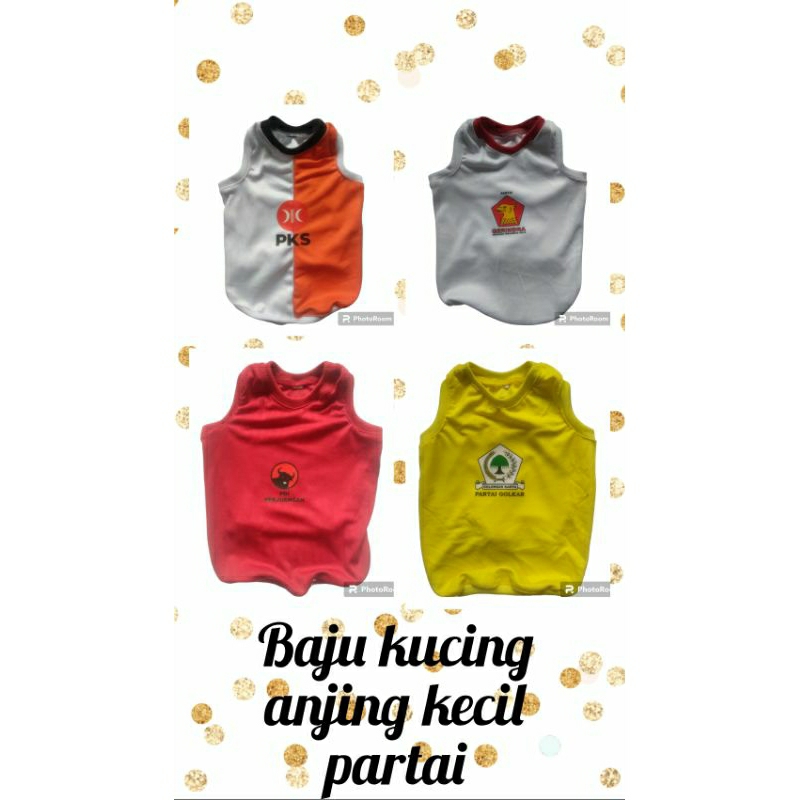 baju kucing anjing kecil partai