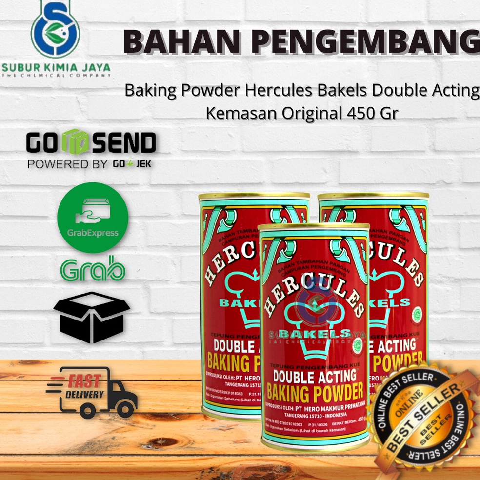 

Splash Baking Powder Double Acting BAKELS Hercules 45gr