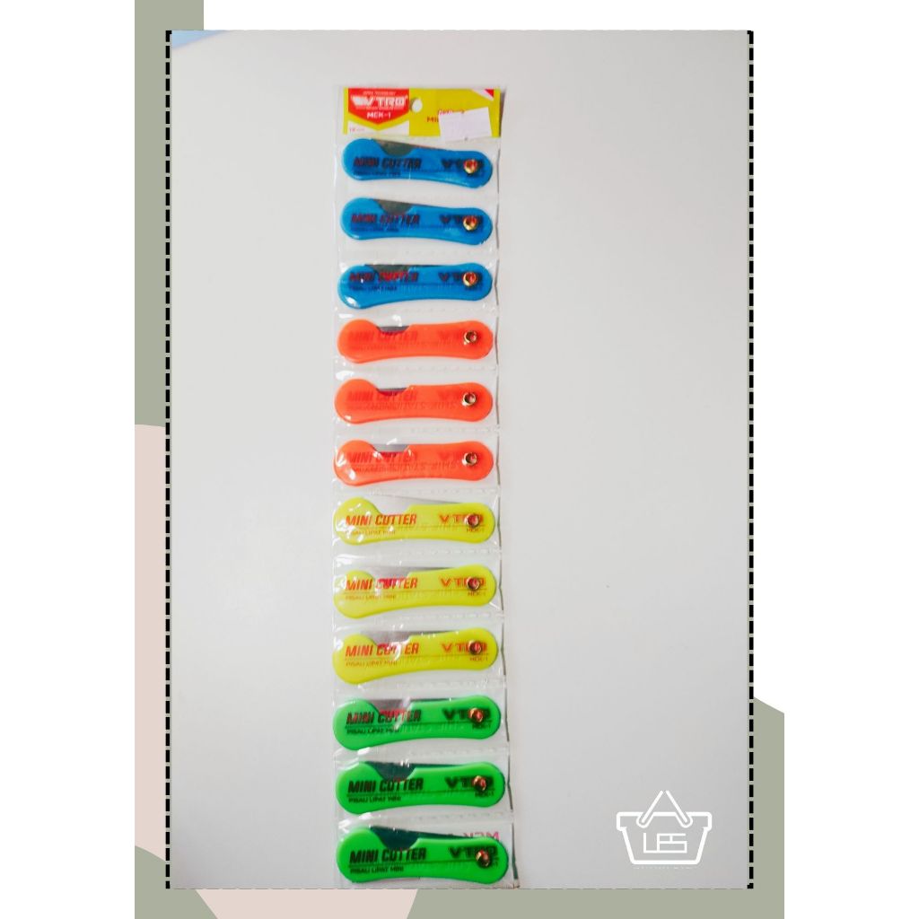 

Cutter Cuter Pisau Kater Knife Katter l Saku Lipat Warna Mini Kecil Lucu