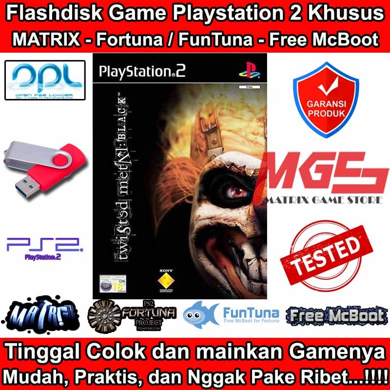 Flashdisk Game PS2 PS 2 Twisted Metal - Black