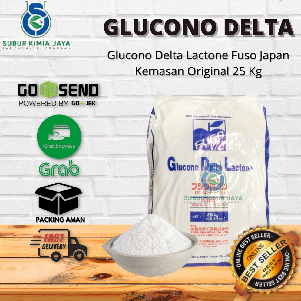 

XPRESS Glucono Delta Lactone GDL Fuso Japan Food Grade 25 KG KHUSUS KURIR INSTANT