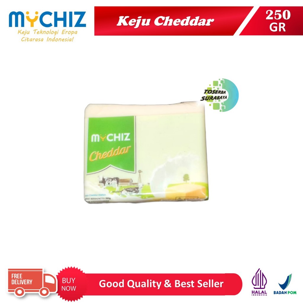 

Keju Cheddar MYCHIZ (250gr) - KEJU Cheddar MURAH & Berkualitas