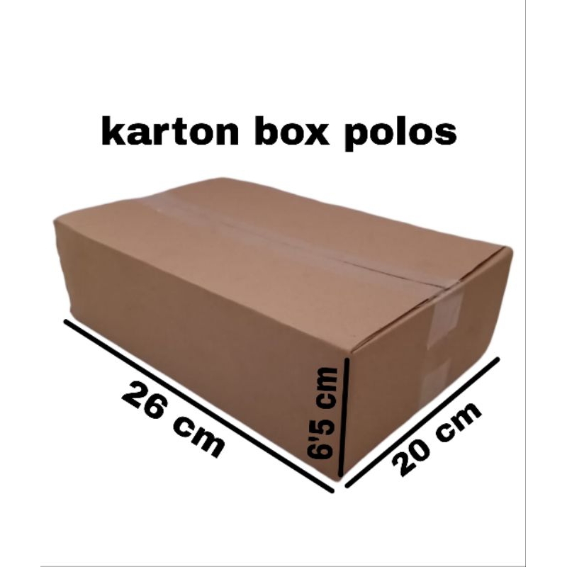 

kardus polos UK 26x20x6'5 kardus packing kardus besar