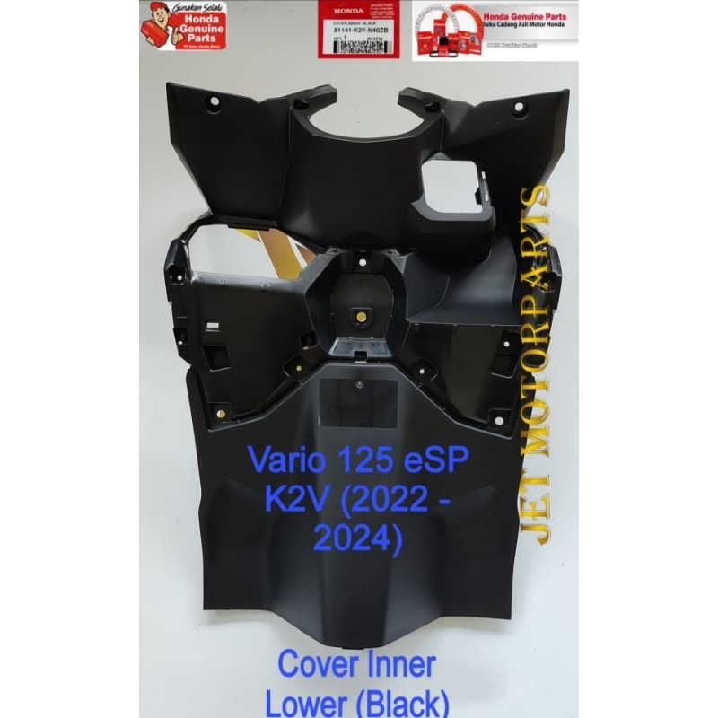 81141 K2V N40ZB Cover Inner Lower Cover Kontak Legsil Hitam Vario 125 K2V Keyless 2022-2024 Asli Ata