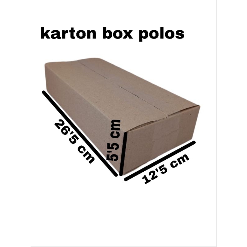 

kardus polos 26'5x12'5x5'5 kardus packing kardus kecil kardus besar