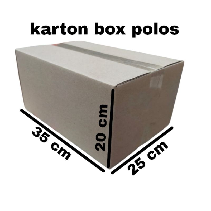 

kardus polos UK 35x25x20 kardus packing kardus besar