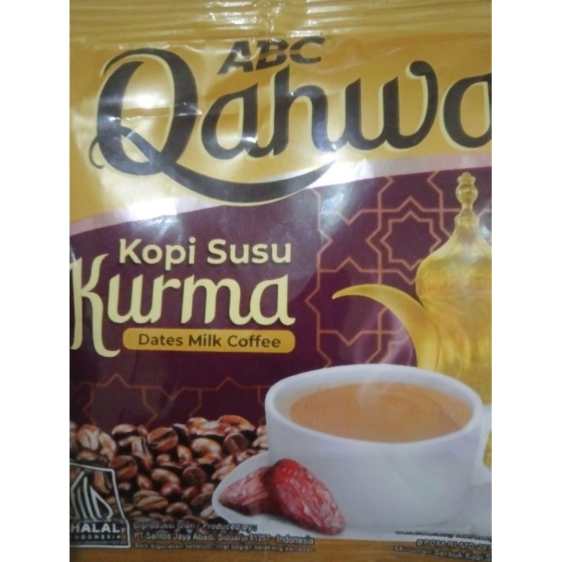 

kopi susu kurma ABC qahwa per renceng isi 10 sachet