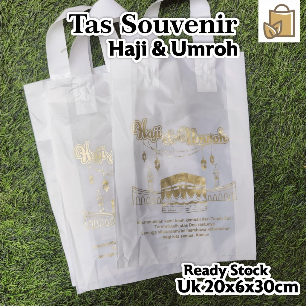 

Tas Souvenir Haji dan Umroh, Tas Plastik tema haji umroh ready stock