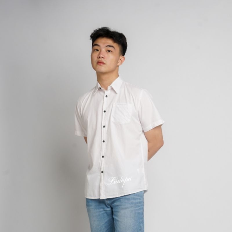 Kemeja Polos Pria Lengan Pendek Kemeja Pria Zara Basic Polos Lengan Pendek Kemeja Pria