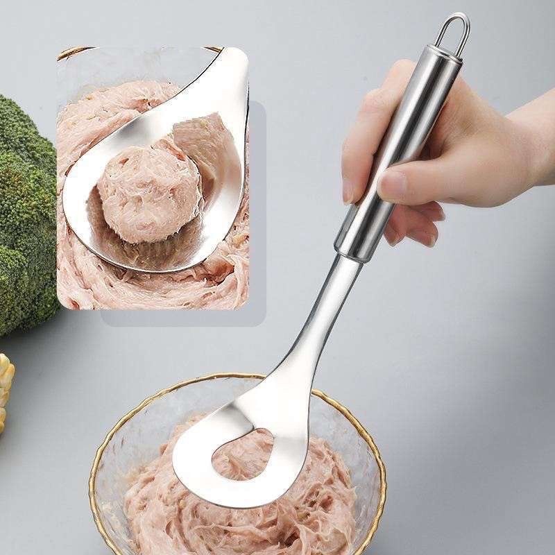 Alat Cetakan Bakso Stainless Steel Anti Lengket Model 3 Baris Awet Tebal Meat Ball Maker Pembuat Pen