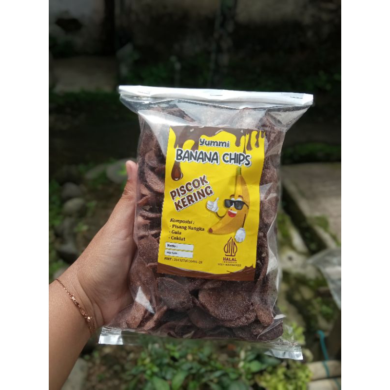 

KERIPIK PISANG COKLAT 250gr / PISCOK KERING