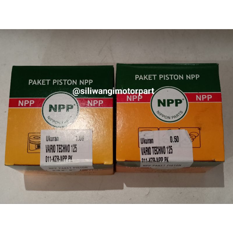 PISTON KIT RING SEHER NPP VARIO 125 FI OS 50 & 100 (KZR)