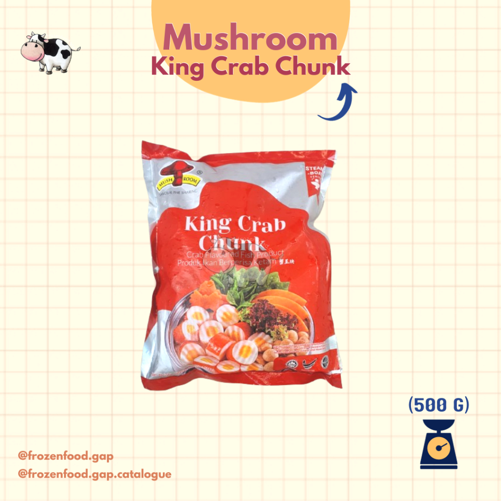 

MUSHROOM KING CRAB CHUNK 500GR | BAKSO KEPITING | FROZENFOODGAP