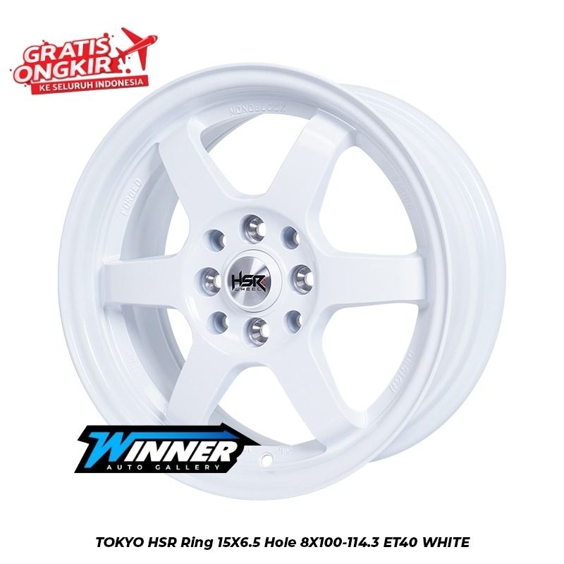 VELG RACING PUTIH R15 AGYA AYLA BRIO CALYA SIGRA SIRION KARIMUN