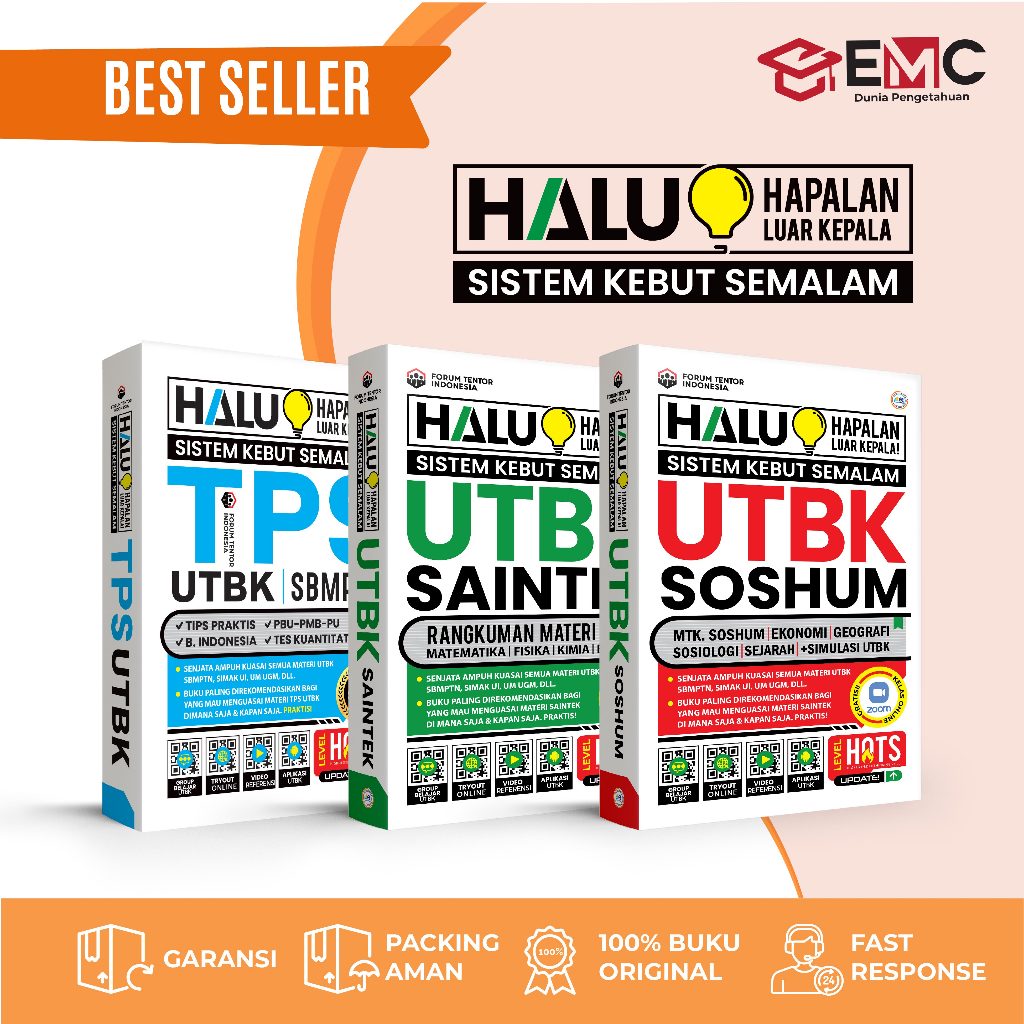 EMC Buku Utbk Saintek 2023 Sistem Kebut Semalam Sbmptn Tps Saintek Dan Soshum 2023
