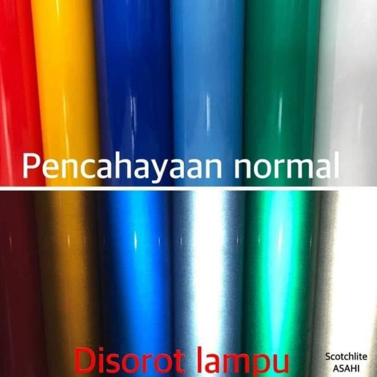 KjN REFLECTIVE SHEETING REFLEKTIF STIKER STICKER ASAHI 6CM X 1CM