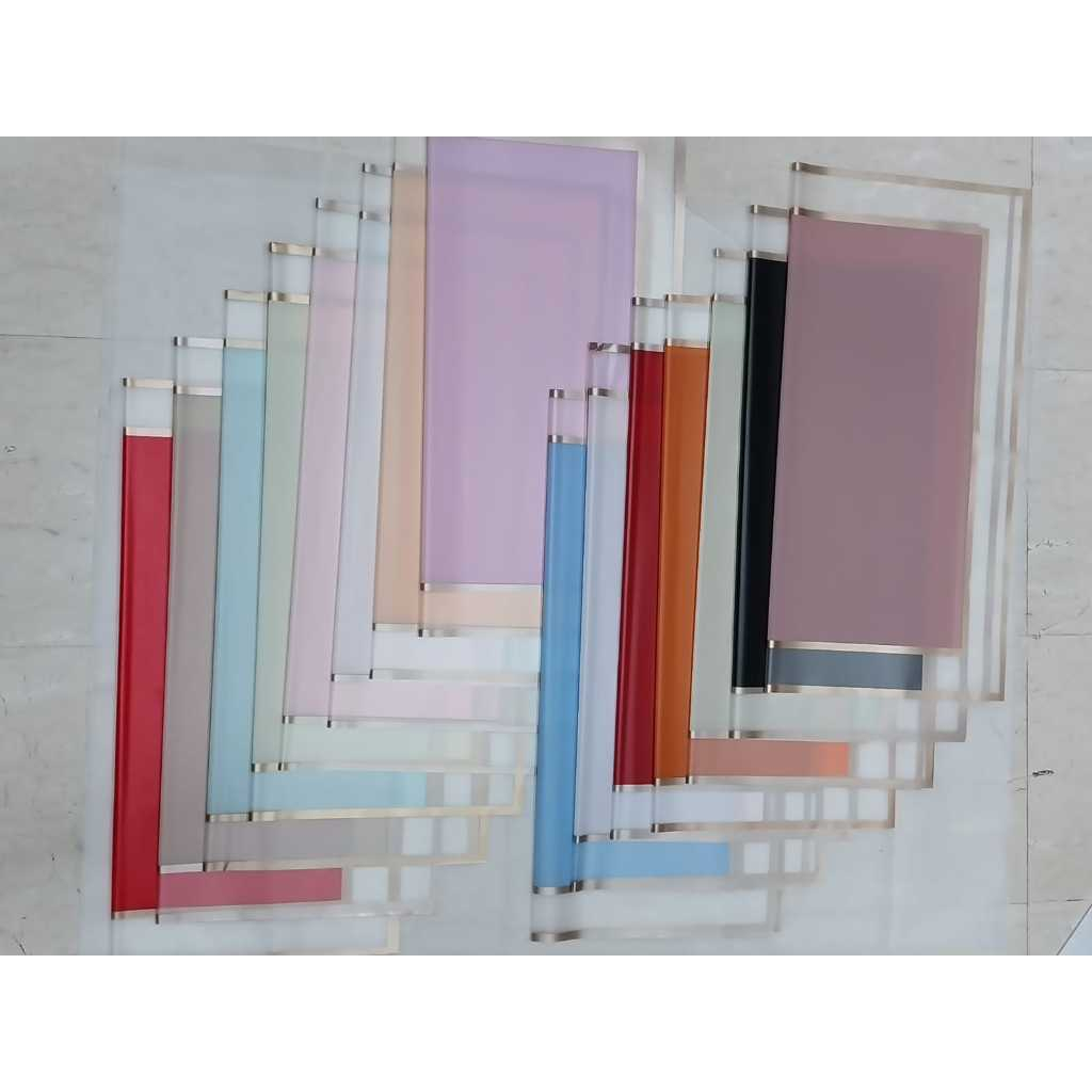 

Tranparent Gold Frame Cellophane Double List Flower Bunga Wrapping Waterproof Kertas Bucket Bunga