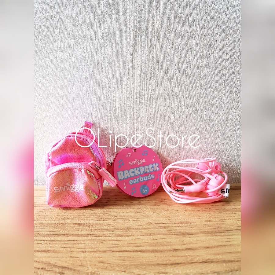 SMIGGLE - Smiggle Backpack Earbud Earphone (Pink)