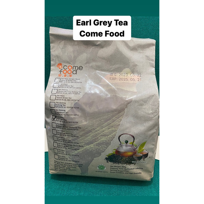 

Earl Grey Tea Come Food 600gr