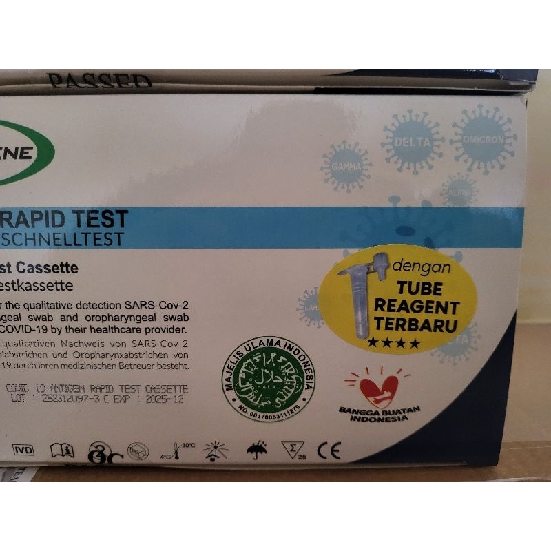 Antigen New Lungene deteksi Omicron isi 25 Pcs Exp 2025 Bln 12 Original