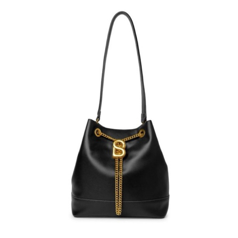 PRELOVED MYRA BAG BUTTONSCARVES LARGE - BLACK