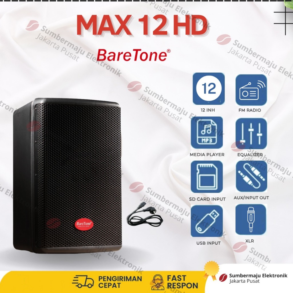 BARETONE 12 HD 12 HD Speaker Aktif 12 Inch Harga 1 Speaker