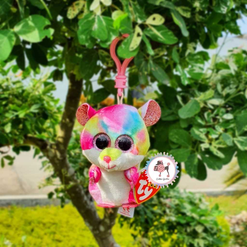 Ty Beanie Boos - Hamster Keychain