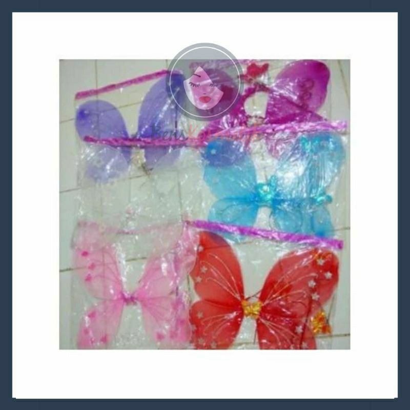 sayap peri mainan / sayap kupu kupu tanpa led