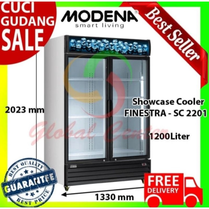 Modena Showcase Display Cooler SC 2201 L 1200 Liter Garansi Resmi