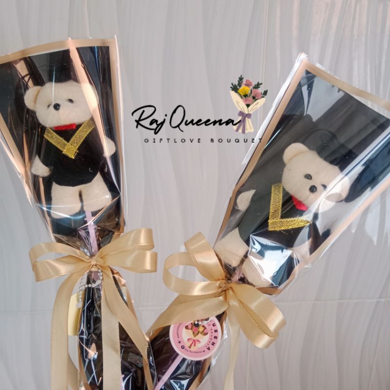 RAJQUEENA/HAMPERS BUKET MINI TEDDY/HAMPERS BUKET WISUDA/BUKET WISUDA/BUKET BUNGA