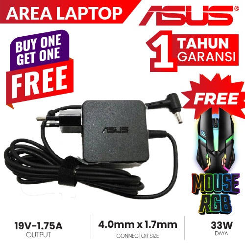 ORIGINAL Adaptor Charger + Mouse Casan Laptop Asus + X200 X200MA X201E X202E X453 X453M VivoBook 15 