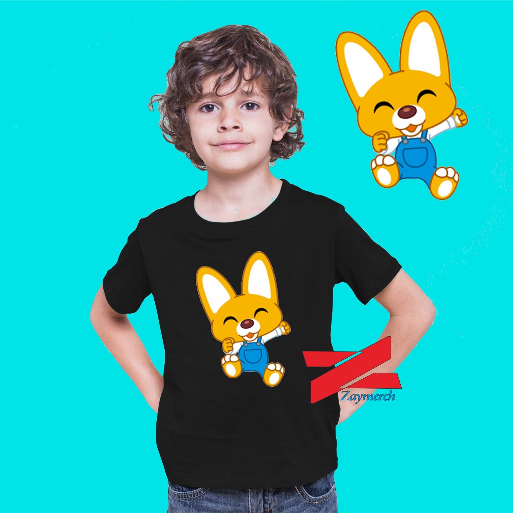 kaos anak eddy karakter pororo baju anak eddy friend pororo